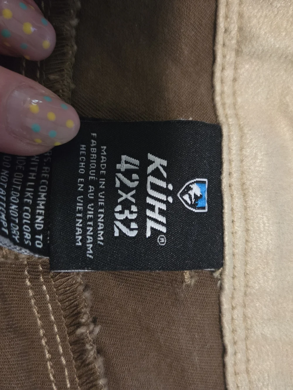 KÜHL RYDR Brown Outdoor Utility Pants - Back Pocket Detail